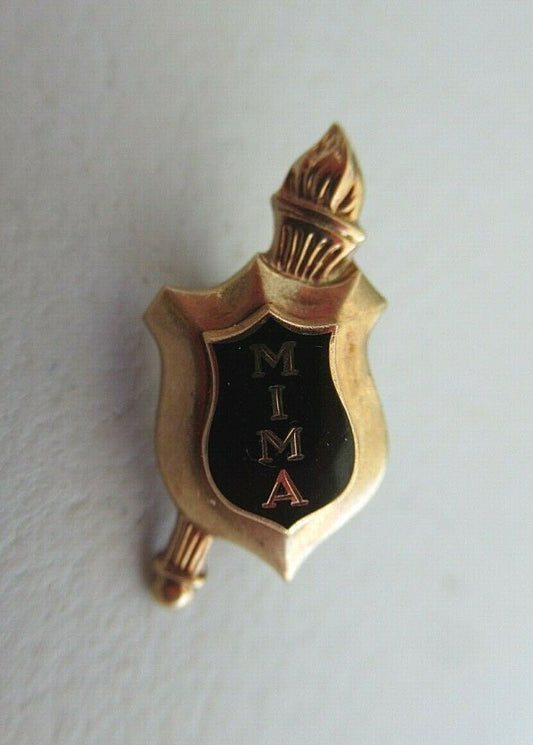 USA FRATERNITY SWEETHEART PIN MIMA. MADE IN GOLD. MARKED. 1657